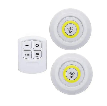 Wireless LED Night Light with Remote Control ( Pack Of 2 )